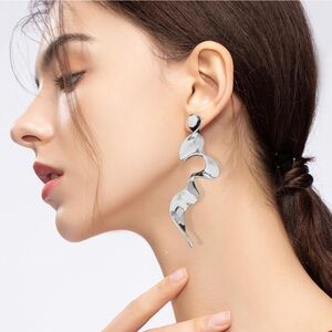 Statement Earrings Large Geometric Dangle Earrings